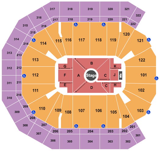 Pinnacle Bank Arena Nate Bargatze Seating Chart